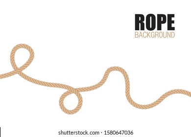 Rope with loop background  vector illustration 