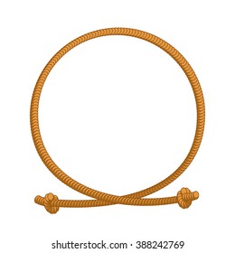 Rope Loop Frame. Cord Circle With Sites
