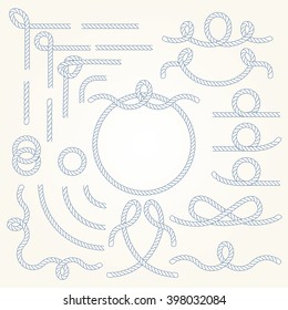 how to draw a rope border
