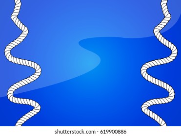 Rope on a blue background