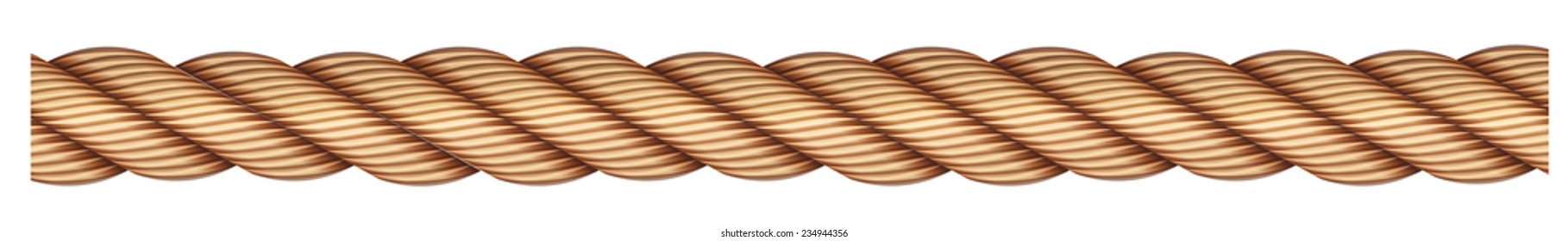 A rope on a white background 