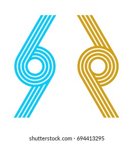 Rope Ornament Lines Logo Template Illustration Design. Vector EPS 10.