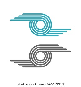 Rope Ornament Lines Logo Template Illustration Design. Vector EPS 10.