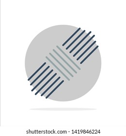 Rope, Pack, Set Abstract Circle Background Flat color Icon