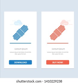 Rope, Pack, Set  Blue and Red Download and Buy Now web Widget Card Template