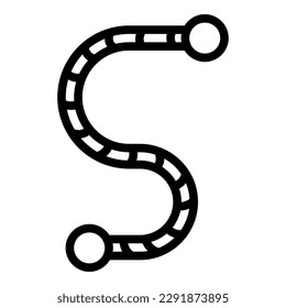 Rope park icon outline vector. Adventure sport. Climb tree