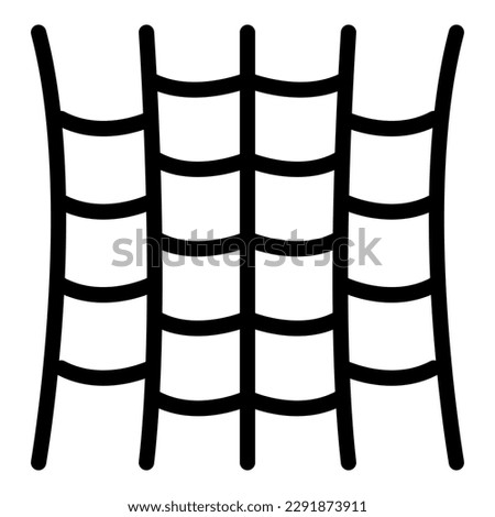 Rope park net icon outline vector. Sport adventure. Extreme climb