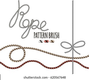 Rope pattern brush