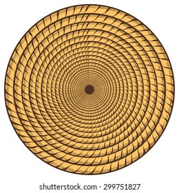 Rope  pattern with  simple rope circle.