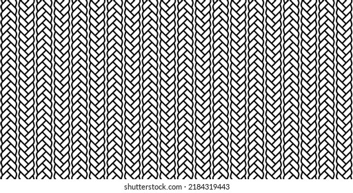 Rope pattern vector background. Seamless decorative texture illustration.