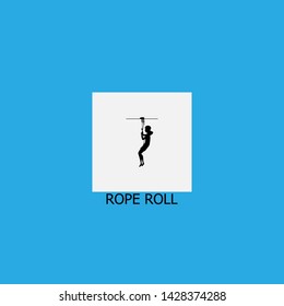 rope roll icon sign signifier vector