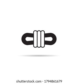vectores de icono de rollo en fondo blanco