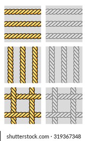 Rope seamless background pattern