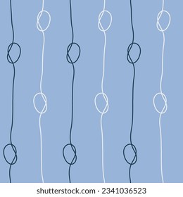 Patrón transparente con fondo azul. Diseño moderno para ropa, tela, papel, cubierta, textil, decoración interior. Textura vectorial. EPS 10