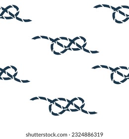 Rope seamless pattern set. Modern design for clothes, fabric, paper, cover, interior decor. Vector texture.