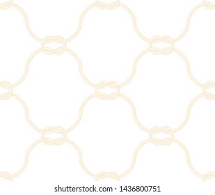 Rope seamless pattern. Vector background