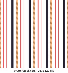 Rope seamless pattern with vertical stripe lines