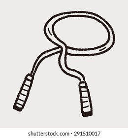 rope skipping doodle