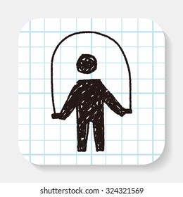 rope skipping doodle