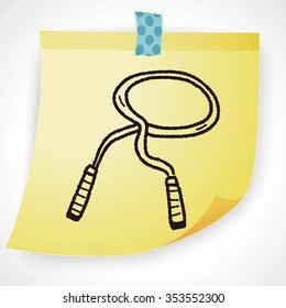 rope skipping doodle