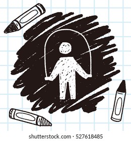 rope skipping doodle