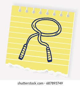 rope skipping doodle