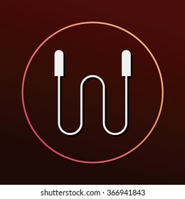 Rope skipping icon