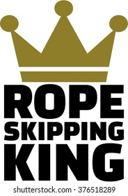 Rope Skipping King with crown