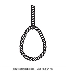 Rope stock icon outline vector