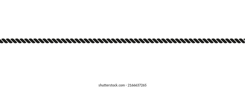 Rope symbol. Wire sign. Vector isolated on white.	