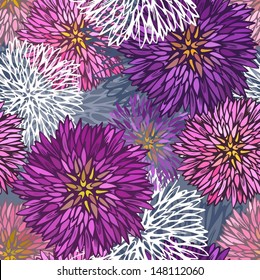 Rope tangled knots-bundle seamless abstract pattern 
