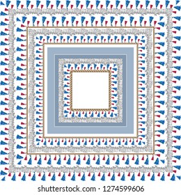 rope tassel scarf pattern background