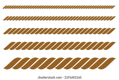 rope texute set. vector illustration
