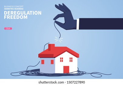 The rope tied house lifted the restrictions