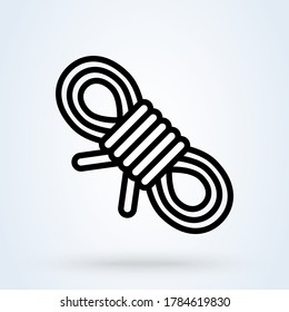 Seien Sie auf dem Symbol Tied. Vektorgrafik Einfache moderne Design-Illustration.