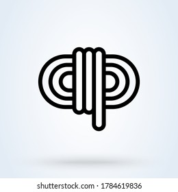 Rope Tied icon. vector Simple modern  design illustration.