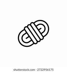 rope tool icon sign vector