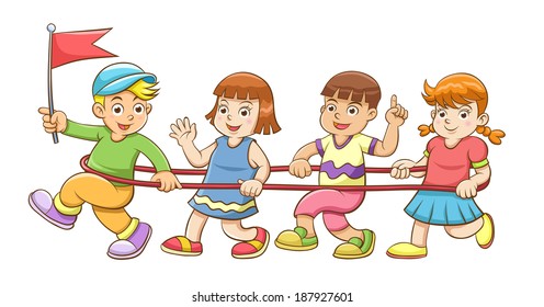 rope train. EPS10 File  simple gradients