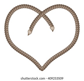 Rope vector heart
