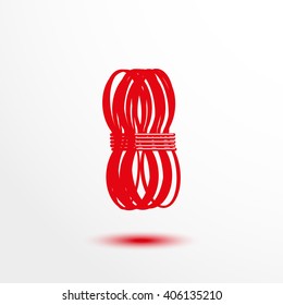 Rope. Vector icon.