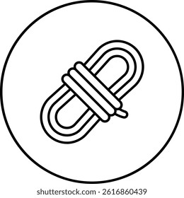 Rope vector icon. Can be used for printing, mobile and web applications.
