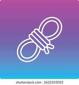 Ícone de vetor de corda. Pode ser usado para impressão, aplicativos móveis e da Web.