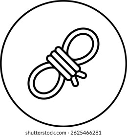 Rope vector icon. Can be used for printing, mobile and web applications.