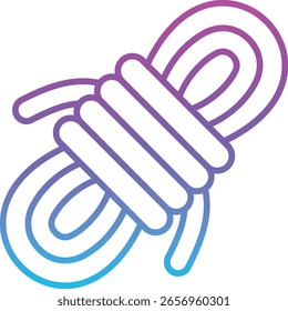 Ícone de vetor de corda. Pode ser usado para impressão, aplicativos móveis e da Web.