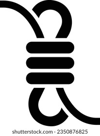 Rope Vector Icon Glyph Style