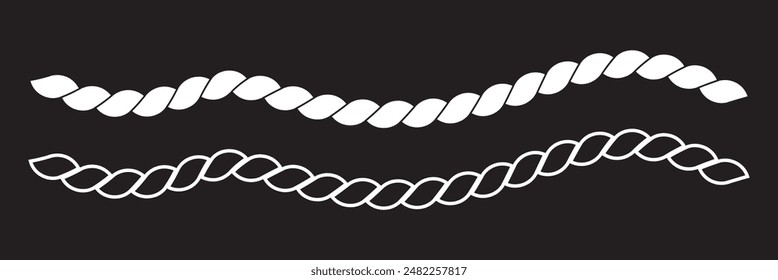 Ilustración vectorial de cuerda 1 23 
