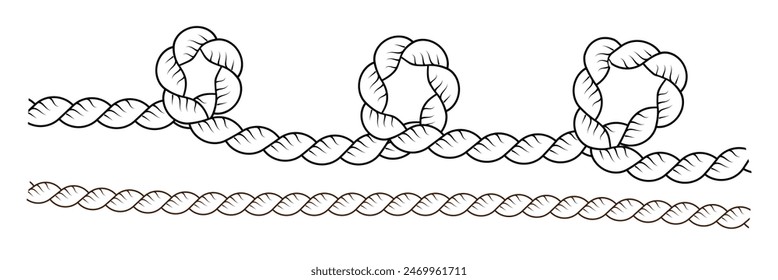 rope vector illustration. Rope design. Eps10.