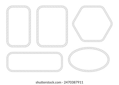 Plantilla de diseño de Ilustración vectorial de cuerda