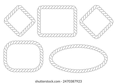 Seil Vektorillustration Design Vorlage