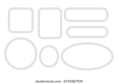 rope vector illustration design template